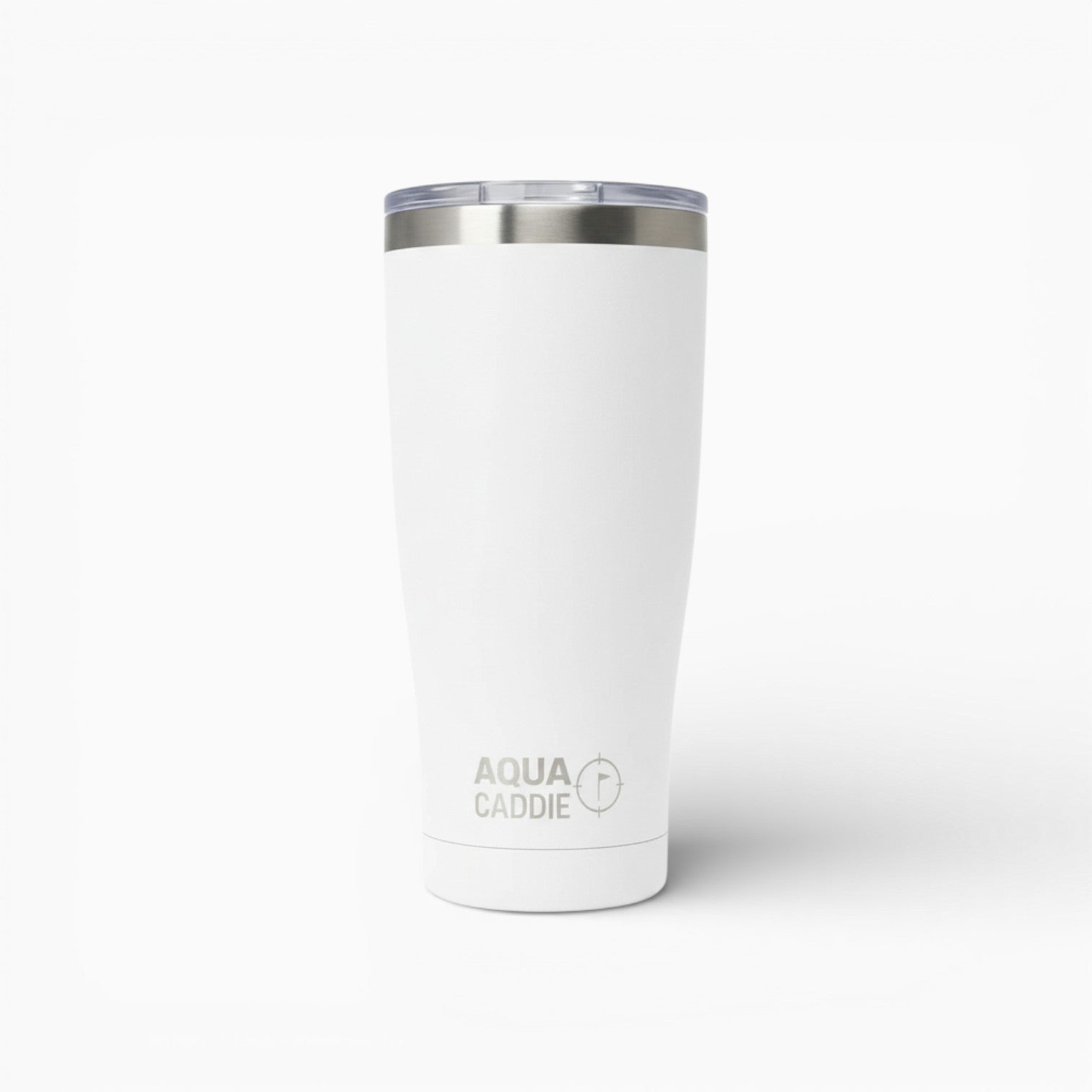 Aqua Caddie golf cart tumbler in White 22oz